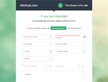 Tablet Screenshot of bitehost.com